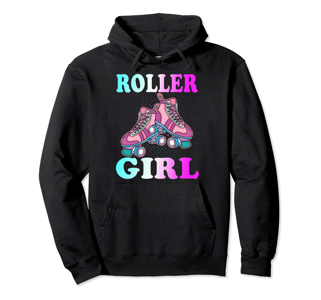 Roller Skater Skating Birthday Skates Hoodie - Aesthetic Graphic Men Women - T-Shirt, Sweatshirt, Hoodie