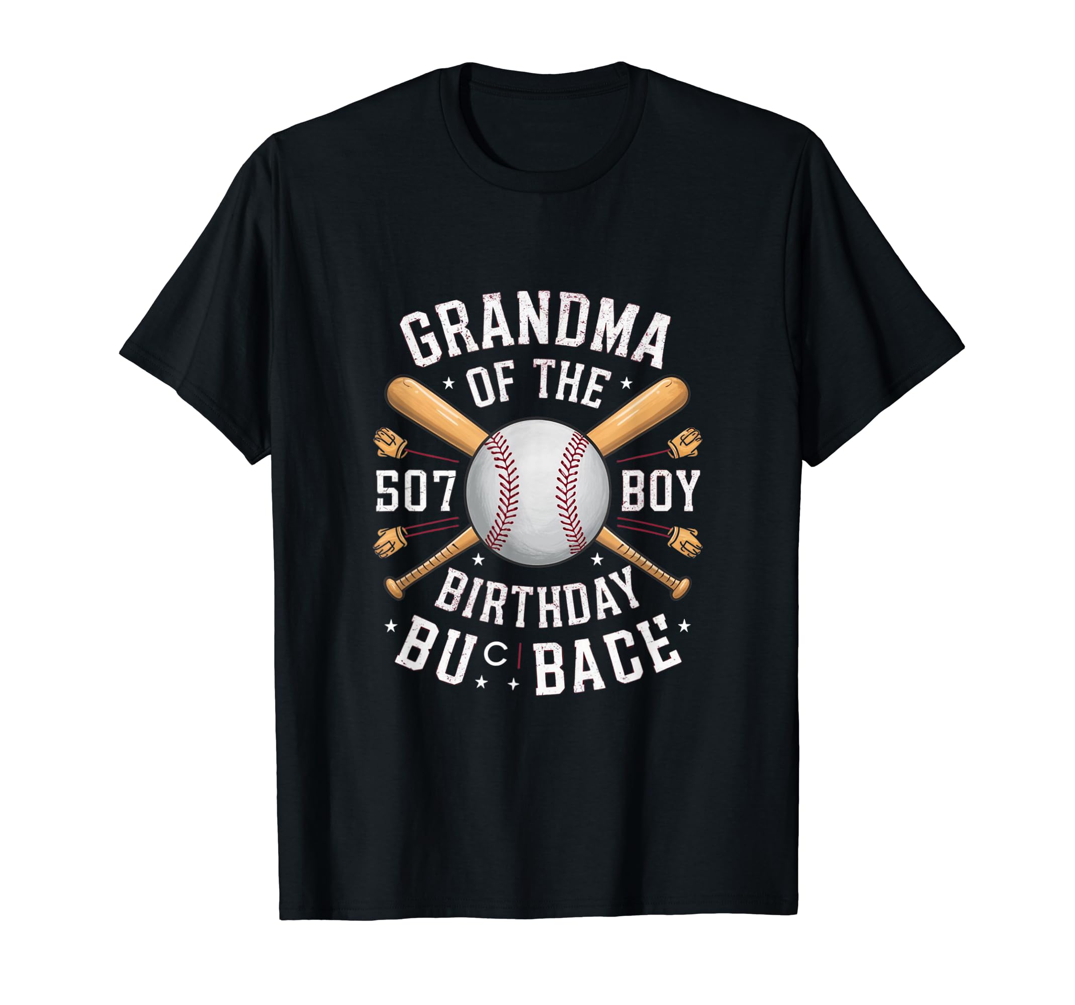 Grandma Baseball Birthday Family T-Shirt - Fun Novelty Design for Adults - T-Shirt, Sweatshirt, Hoodie