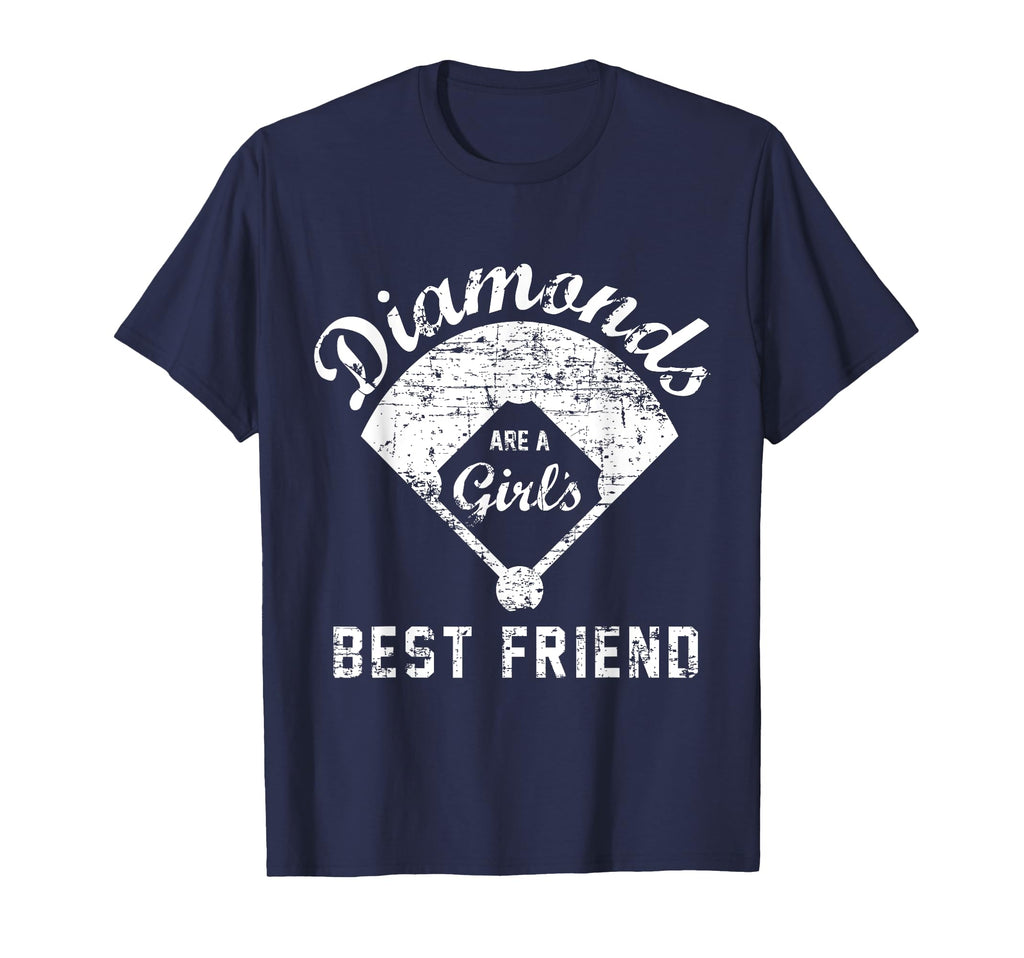 Diamonds Are Best Friend Softball T-Shirt - Fun Novelty Design for Adults - T-Shirt, Sweatshirt, Hoodie