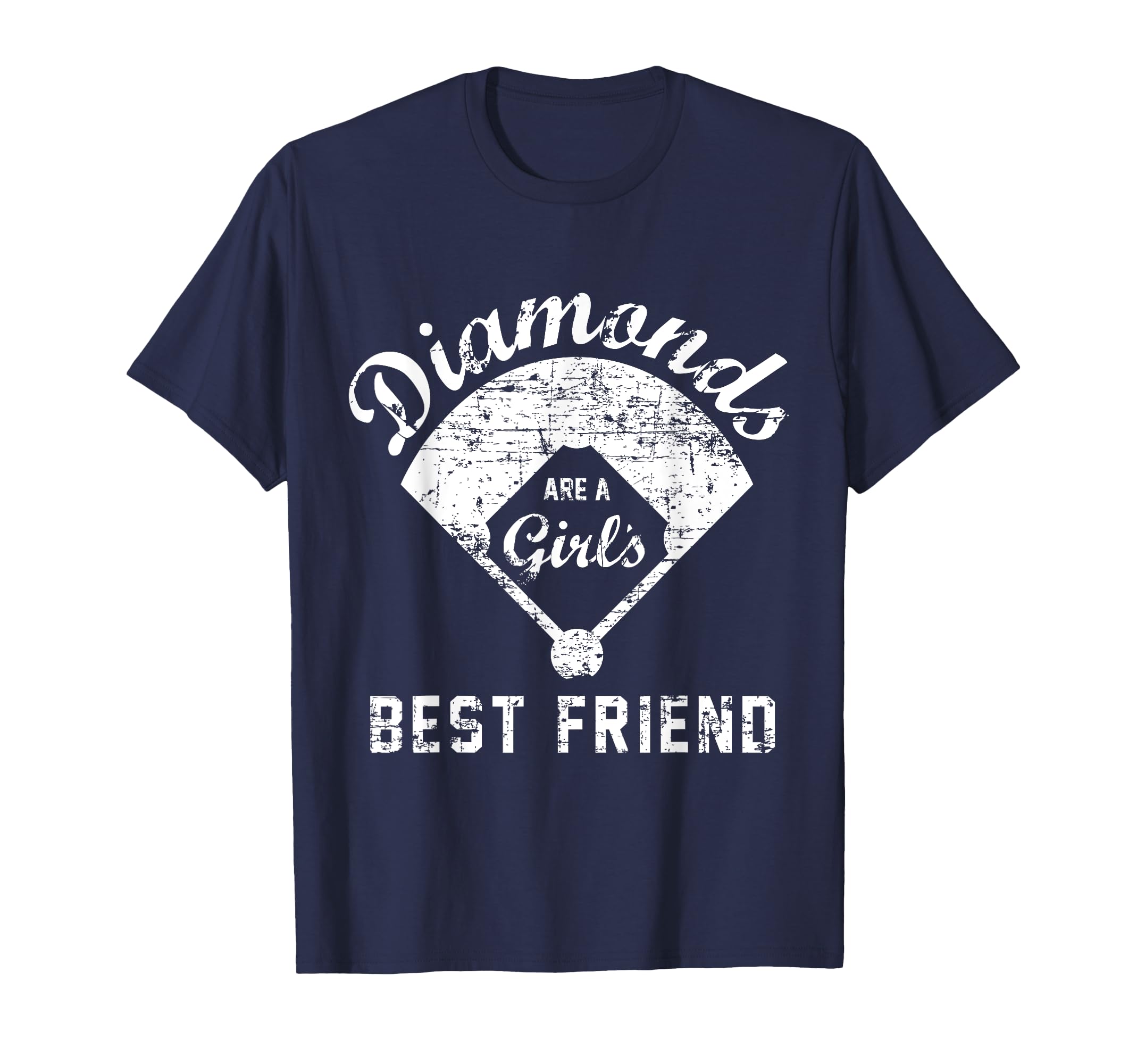 Diamonds Are Best Friend Softball T-Shirt - Fun Novelty Design for Adults - T-Shirt, Sweatshirt, Hoodie