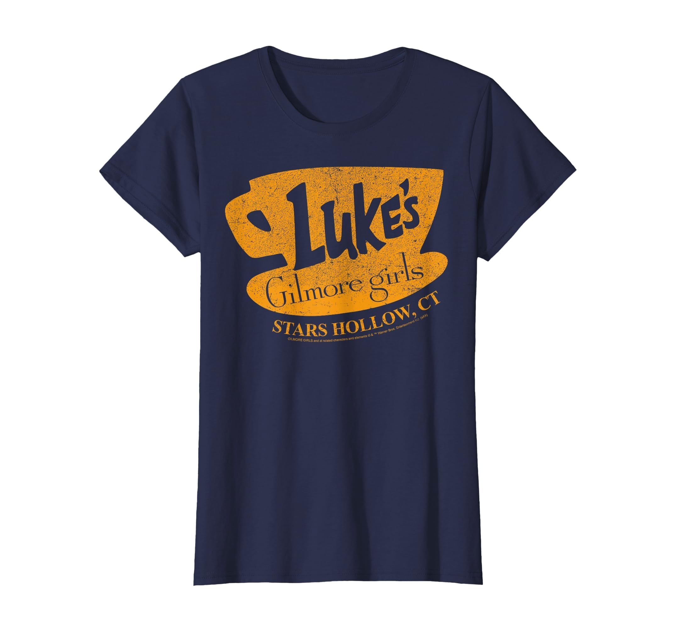 Gilmore Lukes Diner Stars Hollow Distressed T-Shirt - Graphic Print Unisex - T-Shirt, Sweatshirt, Hoodie