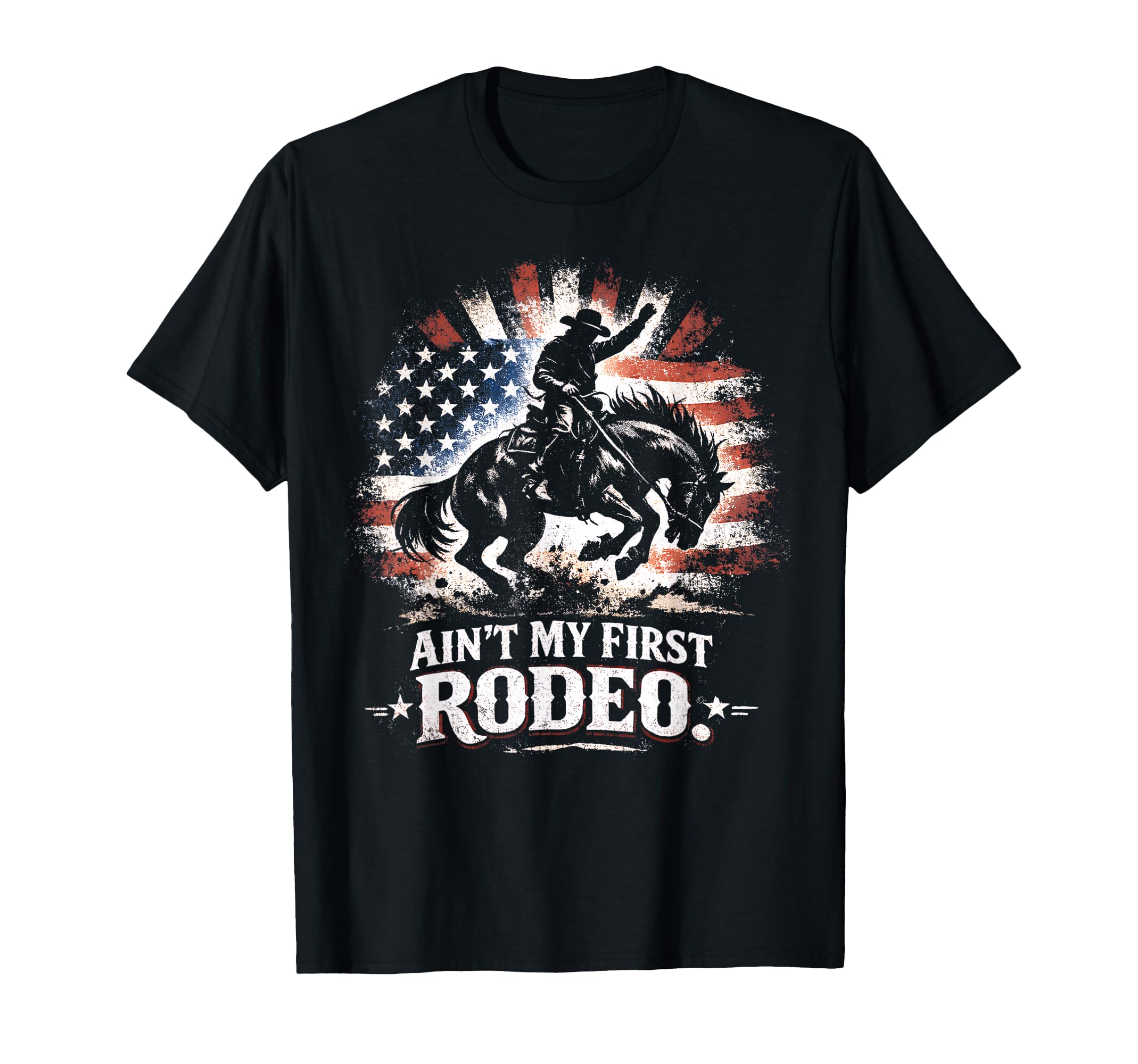 Aint My First Rodeo Bronc Riding T-Shirt - Custom Art Print Men Women - T-Shirt, Sweatshirt, Hoodie