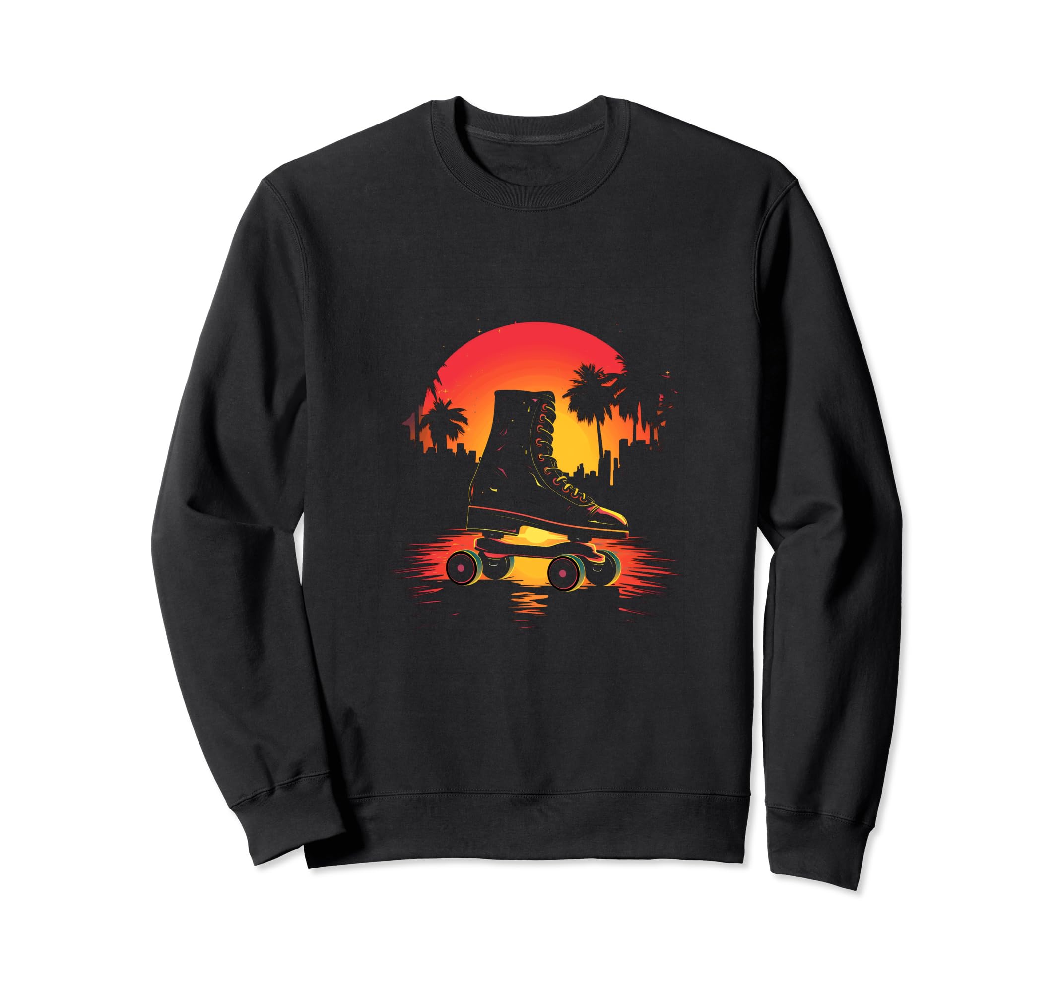 Roller Skates Roller Skating Skater Sweatshirt - Trendy Graphic Men Women - T-Shirt, Sweatshirt, Hoodie