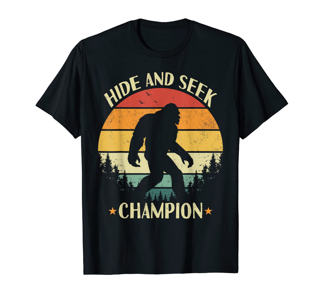 Bigfoot Hide And Seek World Champion T-Shirt - Custom Art Print Men Women - T-Shirt, Sweatshirt, Hoodie