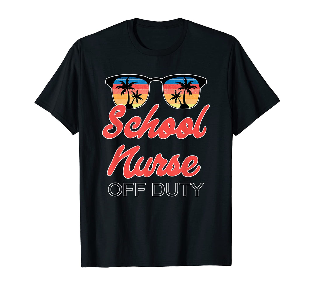 School Nurse Off Duty Sunset T-Shirt - Graphic Print Unisex - T-Shirt, Sweatshirt, Hoodie