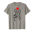 Peace And Love Novelty Message Universal T-Shirt - Aesthetic Graphic Unisex - T-Shirt, Sweatshirt, Hoodie