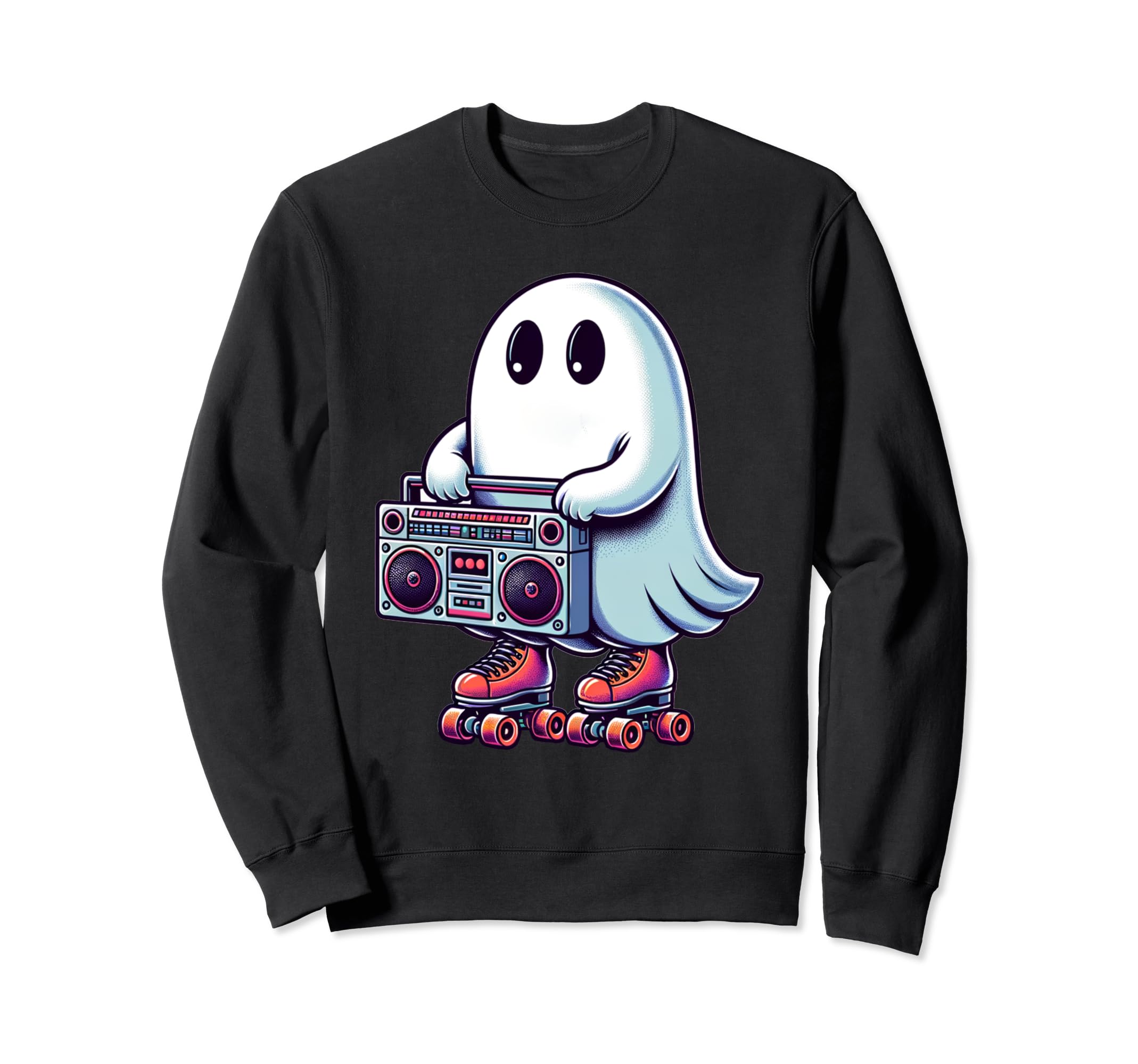 Funny Boo 90S Nostalgic Halloween Sweatshirt - Custom Art Print Unisex - T-Shirt, Sweatshirt, Hoodie
