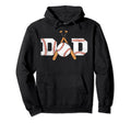 Dad Baseball Ball Baseball Bat Daddy Hoodie - Custom Art Print for Adults - T-Shirt, Sweatshirt, Hoodie