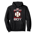 Big Brother Birthday Baseball Theme Hoodie - Trendy Graphic Men Women - T-Shirt, Sweatshirt, Hoodie