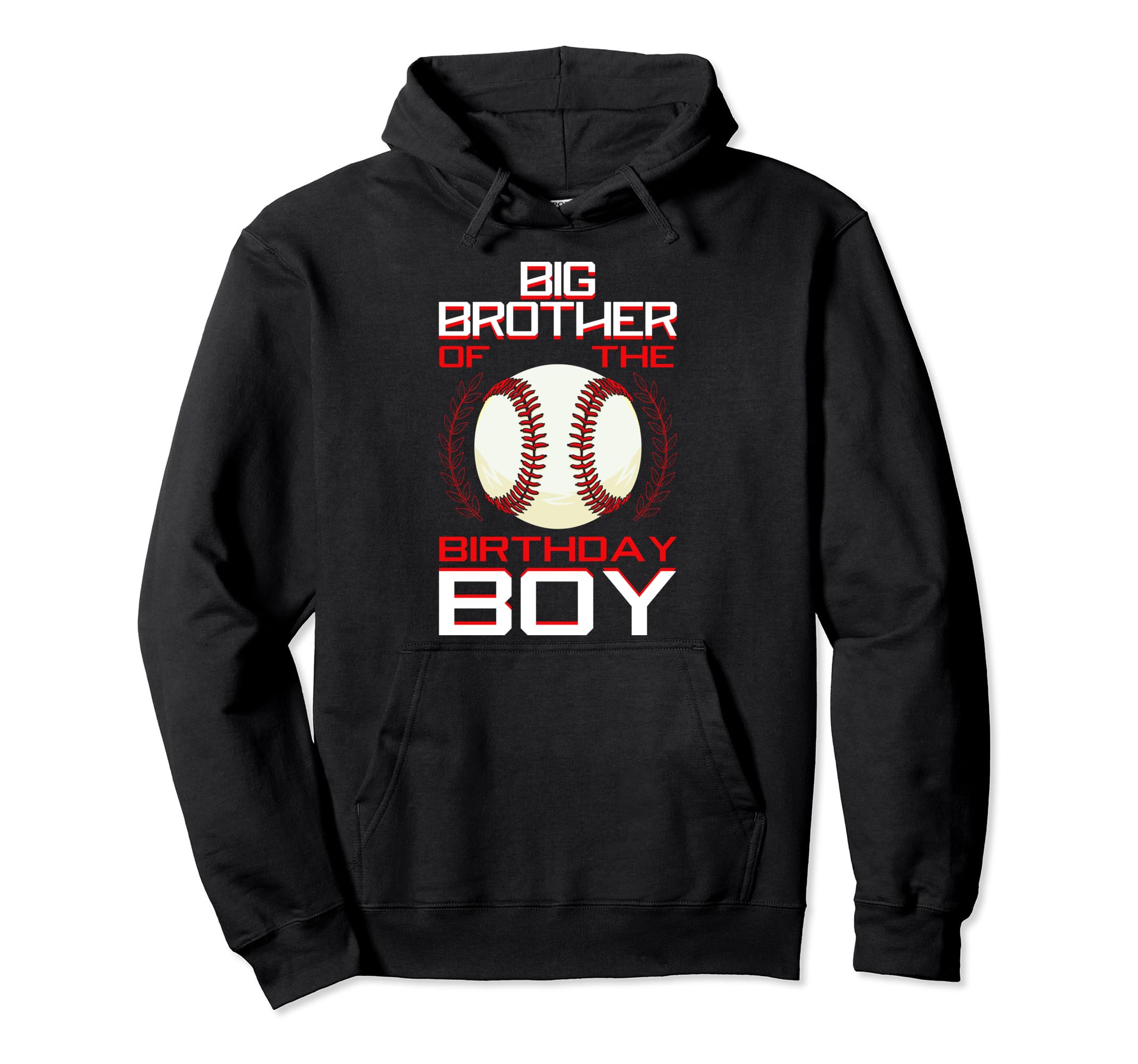 Big Brother Birthday Baseball Theme Hoodie - Trendy Graphic Men Women - T-Shirt, Sweatshirt, Hoodie