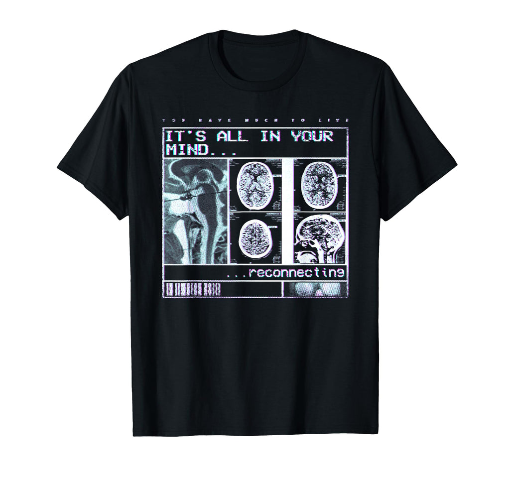 Its All Your Mind Vaporwave T-Shirt - Casual Everyday Wear for Adults - T-Shirt, Sweatshirt, Hoodie