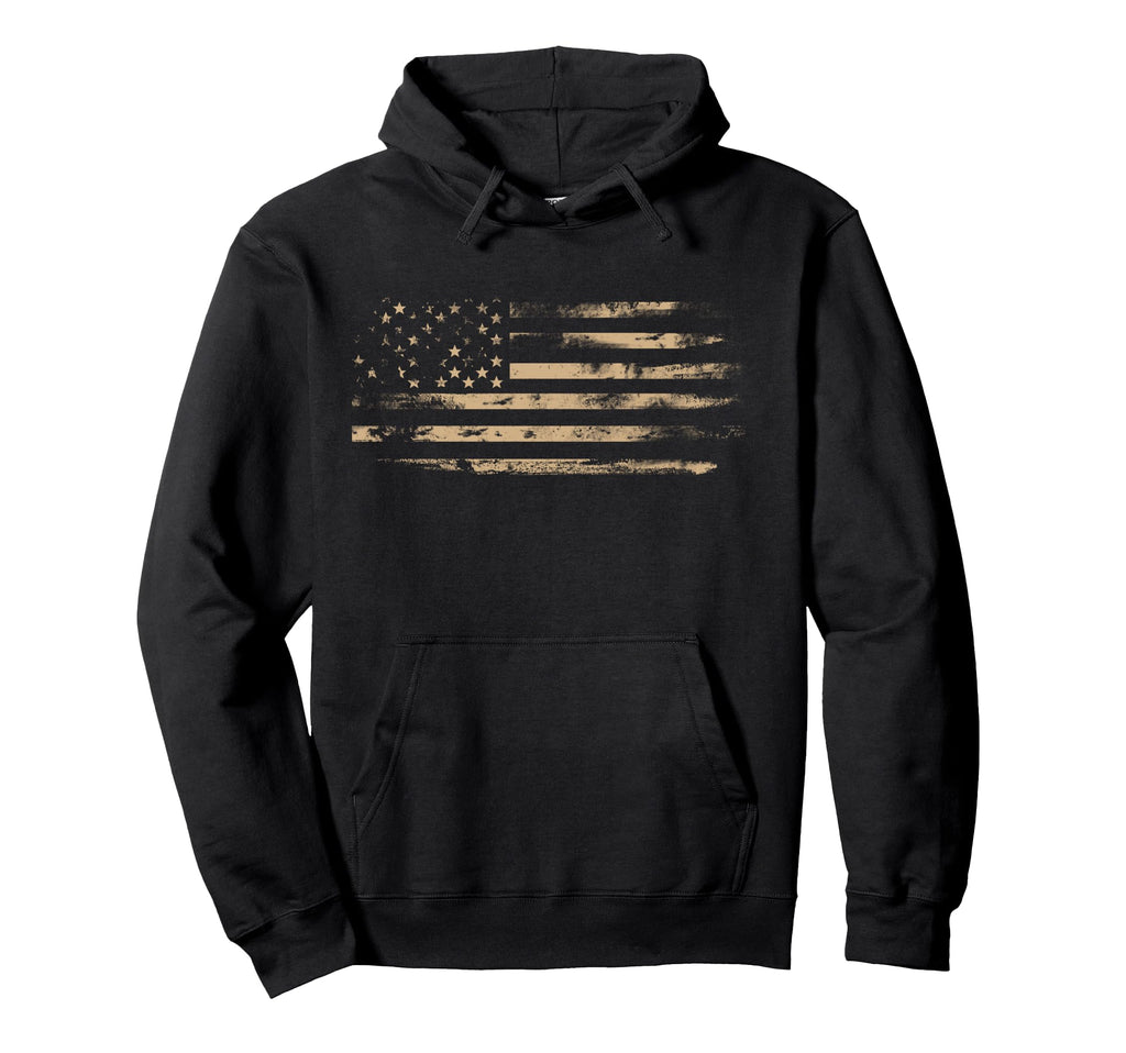 Distressed American Flag Usa Flags Hoodie - Graphic Print Men Women - T-Shirt, Sweatshirt, Hoodie