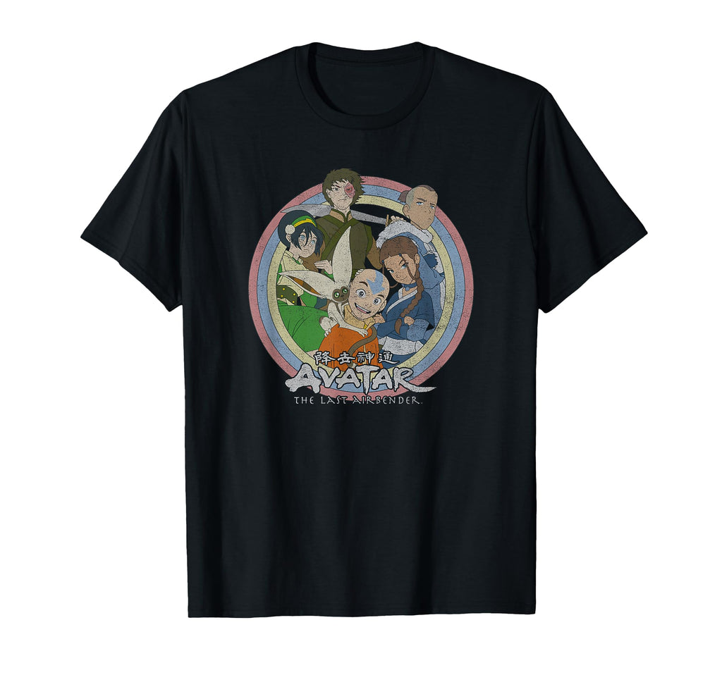 Avatar Last Airbender Distressed T-Shirt - Casual Everyday Wear Men Women - T-Shirt, Sweatshirt, Hoodie