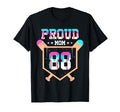 Proud Mom Baseball Player Number 88 T-Shirt - Aesthetic Graphic Men Women - T-Shirt, Sweatshirt, Hoodie