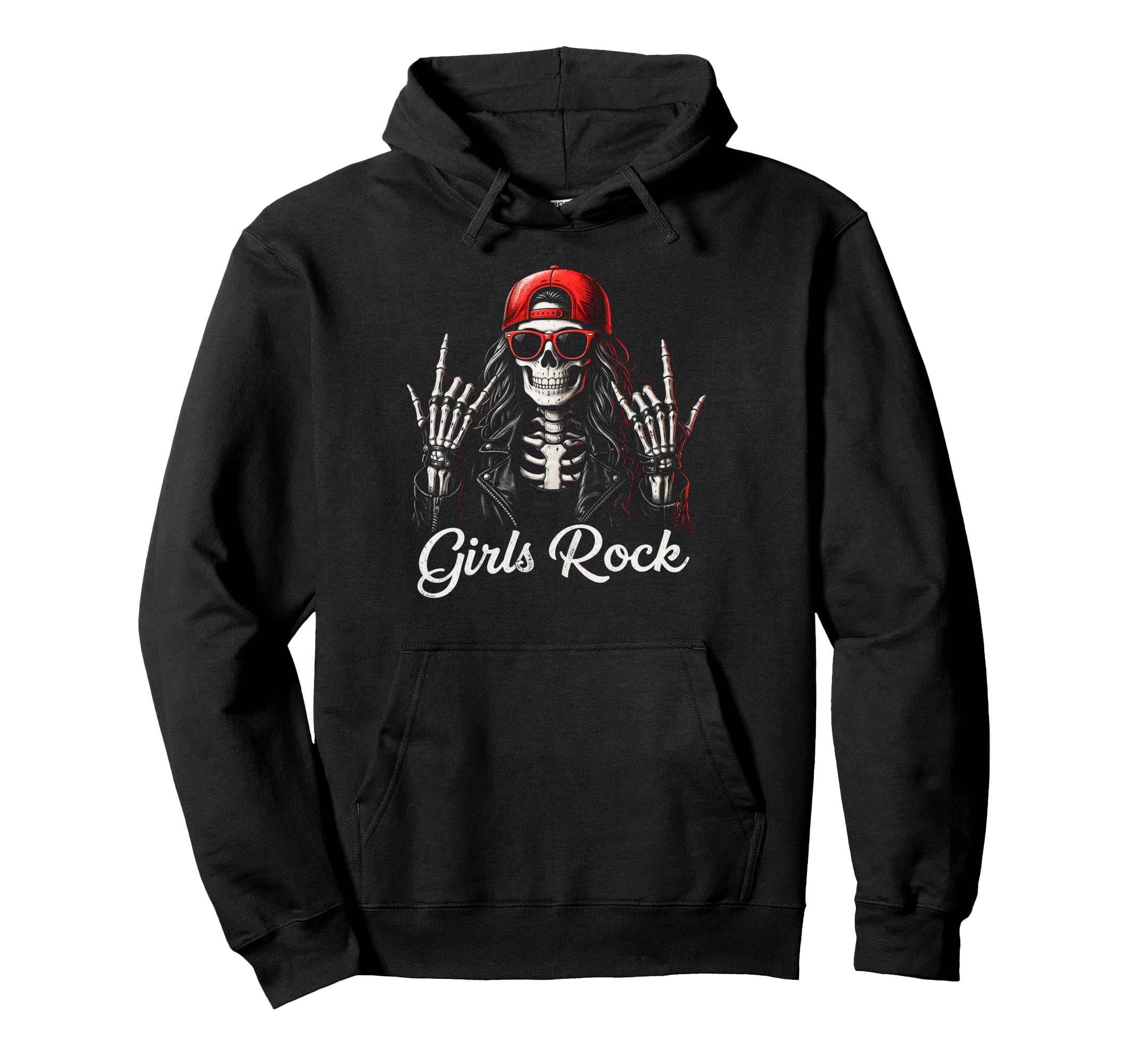 Rock Skeleton Punk Rock Rockmetal Hoodie - Novelty Apparel Men Women - T-Shirt, Sweatshirt, Hoodie