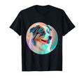 Australian Shepherd Vaporwave T-Shirt - Trendy Graphic for Adults - T-Shirt, Sweatshirt, Hoodie