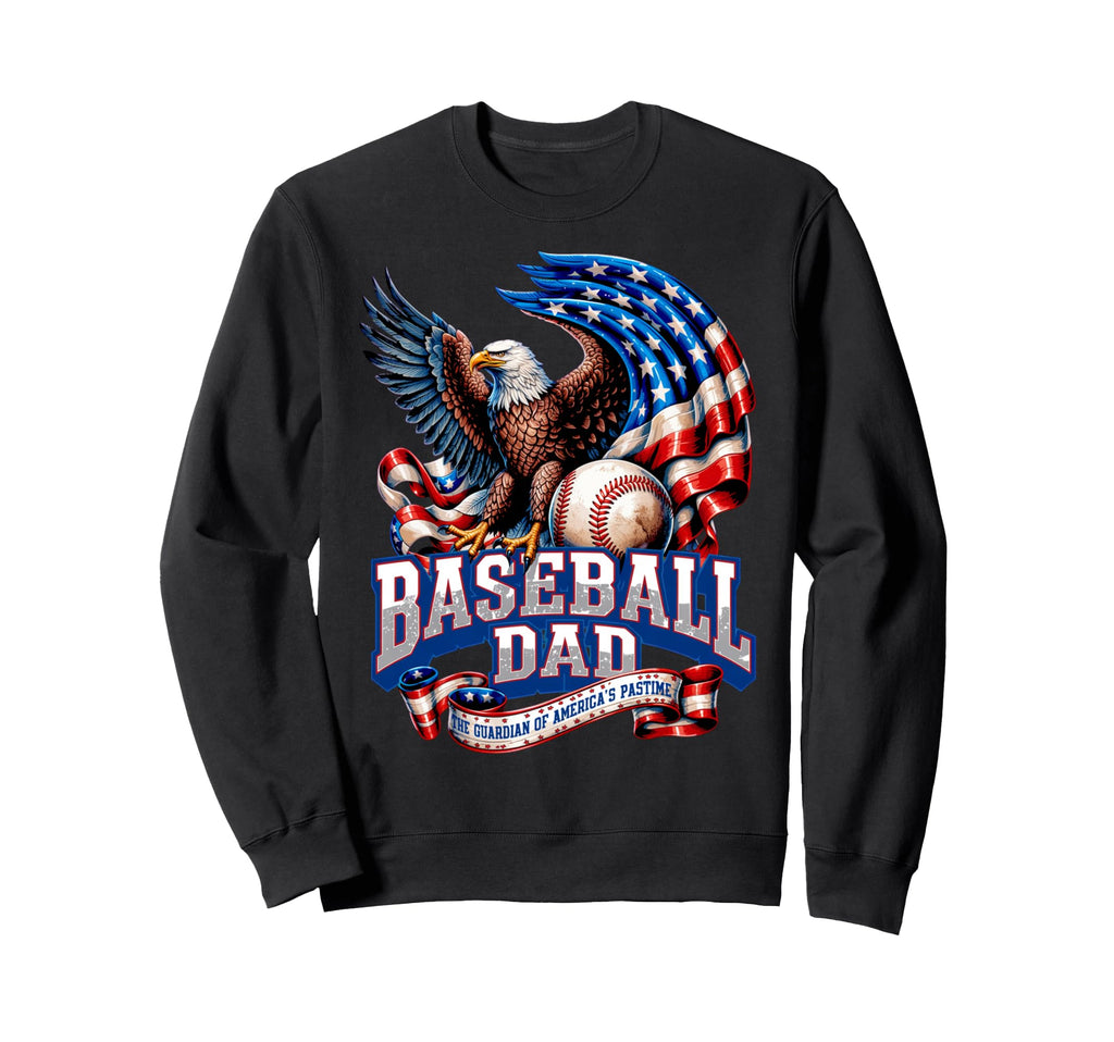 Baseball Fathers Day Usa Patriotic Sweatshirt - Trendy Graphic Men Women - T-Shirt, Sweatshirt, Hoodie