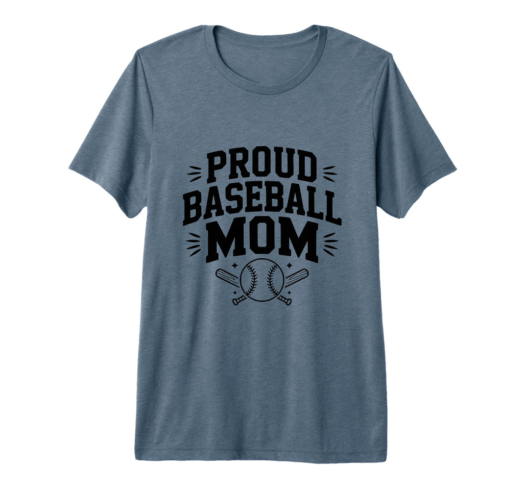 Proud Baseball Mom Supportive Fan T-Shirt - Trendy Graphic for Adults - T-Shirt, Sweatshirt, Hoodie