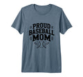 Proud Baseball Mom Supportive Fan T-Shirt - Trendy Graphic for Adults - T-Shirt, Sweatshirt, Hoodie