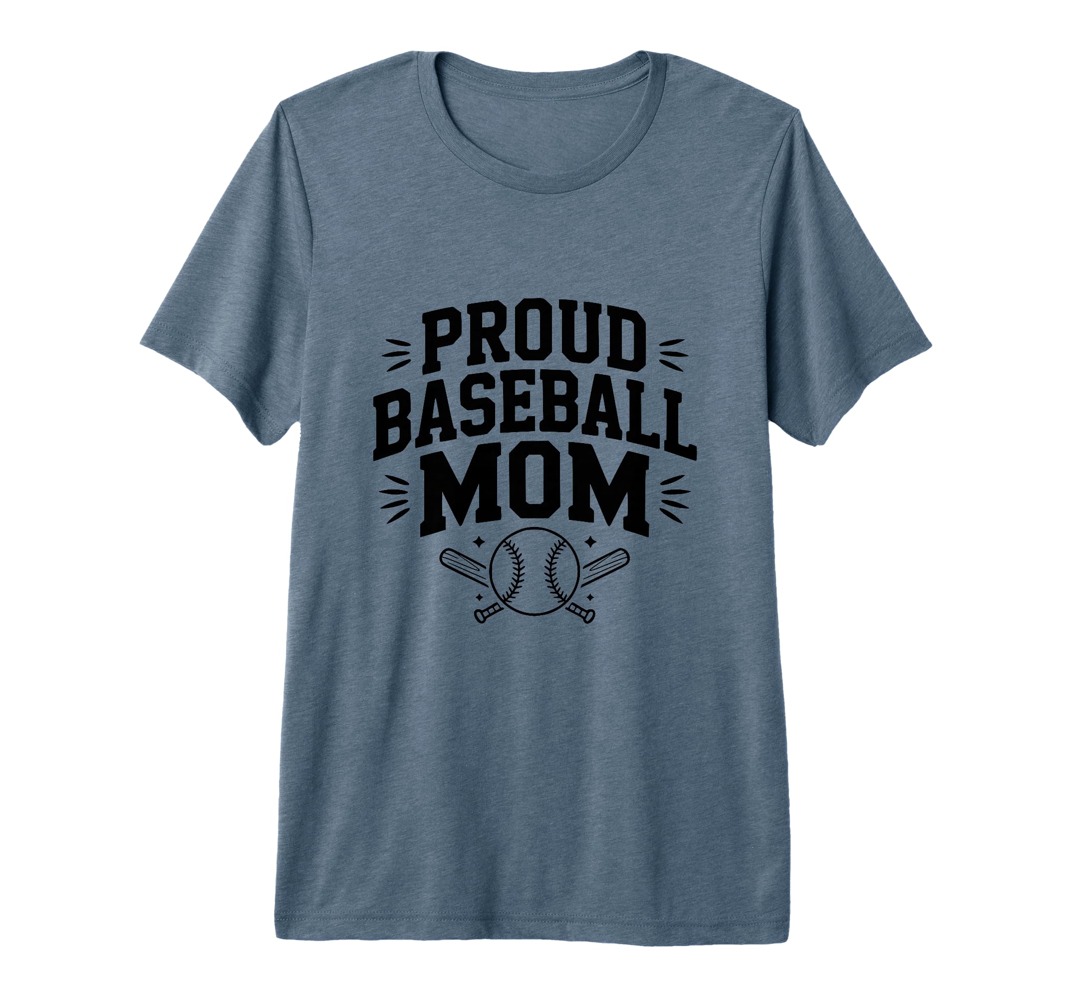 Proud Baseball Mom Supportive Fan T-Shirt - Trendy Graphic for Adults - T-Shirt, Sweatshirt, Hoodie