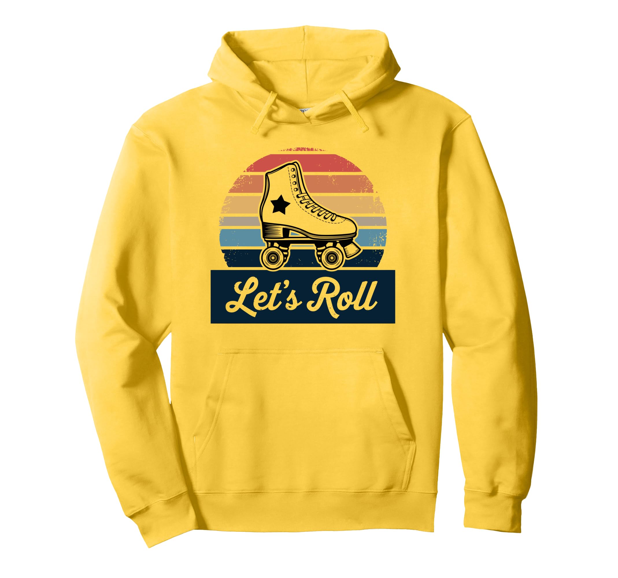 Let S Roll Roller Skating Skater Skate Hoodie - Aesthetic Graphic Unisex - T-Shirt, Sweatshirt, Hoodie