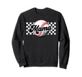 Baseball Mama T Ball Mom Checkered Sweatshirt - Custom Art Print Unisex - T-Shirt, Sweatshirt, Hoodie