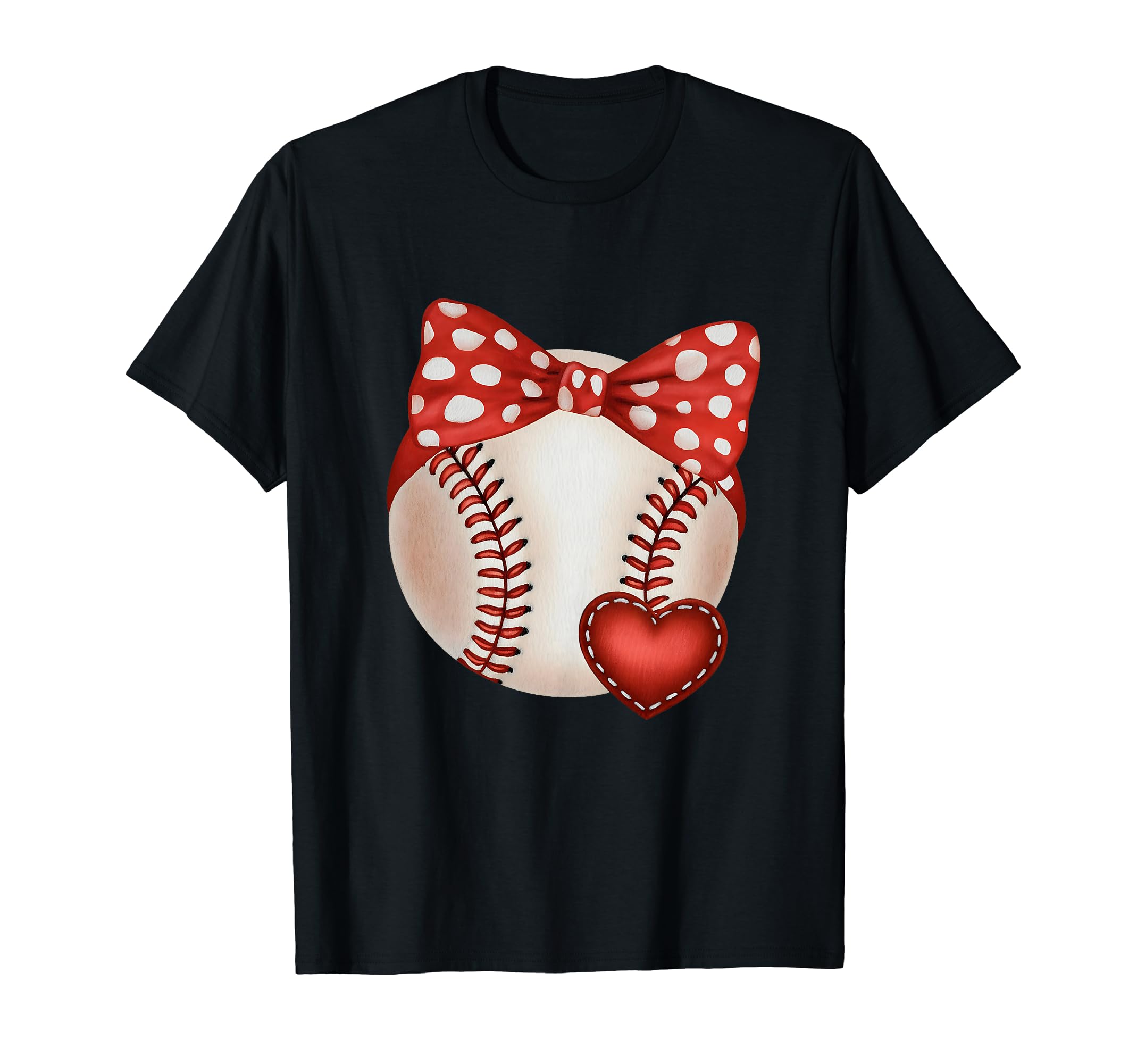 Watercolor I Love Baseball Mom Funny T-Shirt - Graphic Print Unisex - T-Shirt, Sweatshirt, Hoodie