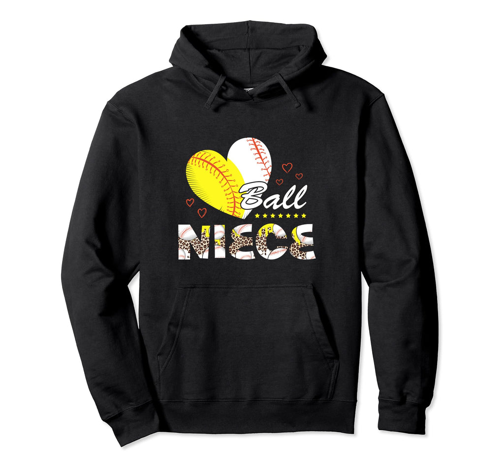 Niece Both Baseball Softball Mothers Hoodie - Casual Everyday Wear Unisex - T-Shirt, Sweatshirt, Hoodie