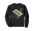 Cassette Tape Pencil Nostalgic Sweatshirt - Fun Novelty Design for Adults - T-Shirt, Sweatshirt, Hoodie