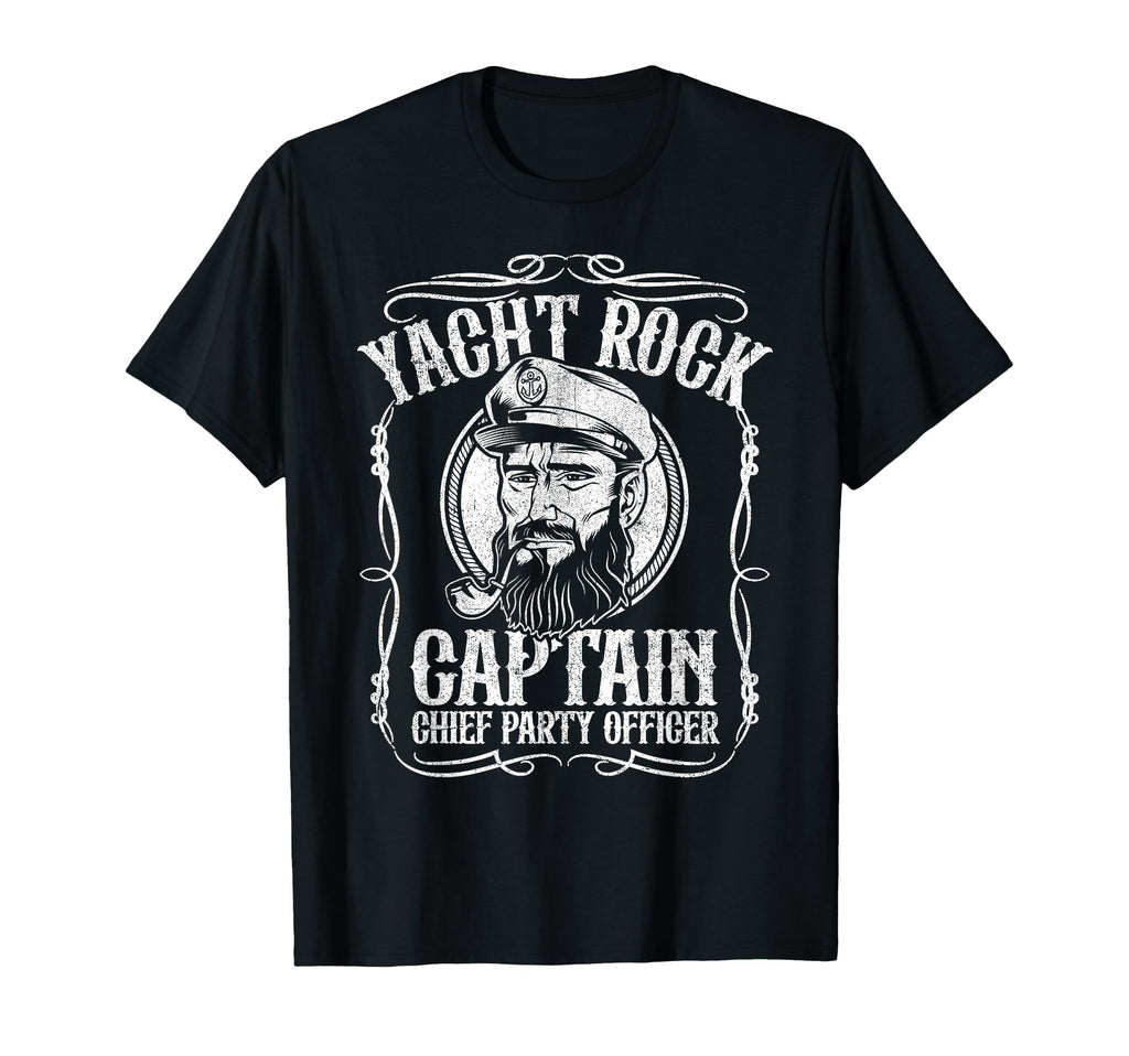 Funny Yacht Rock Captain Pontoon T-Shirt - Custom Art Print for Adults - T-Shirt, Sweatshirt, Hoodie