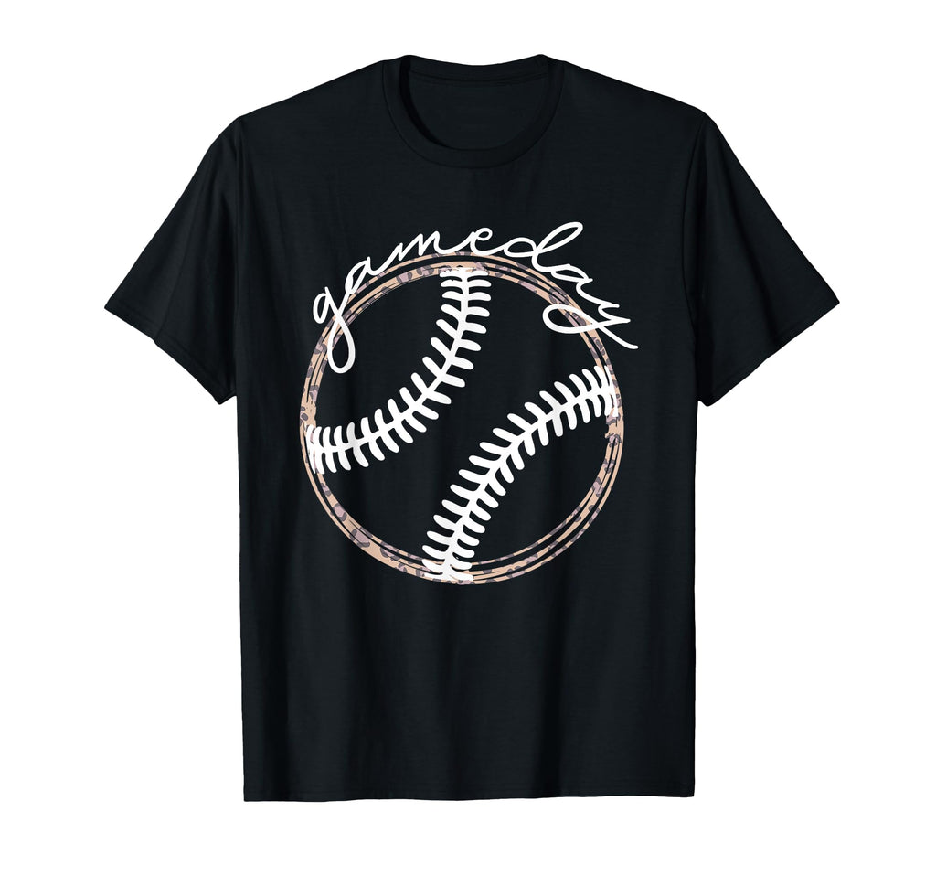 Game Day Baseball Softball Leopard Life T-Shirt - Minimalist Print Unisex - T-Shirt, Sweatshirt, Hoodie