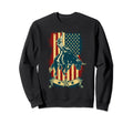 Bull Riding Rodeo Distressed Usa Sweatshirt - Trendy Graphic for Adults - T-Shirt, Sweatshirt, Hoodie