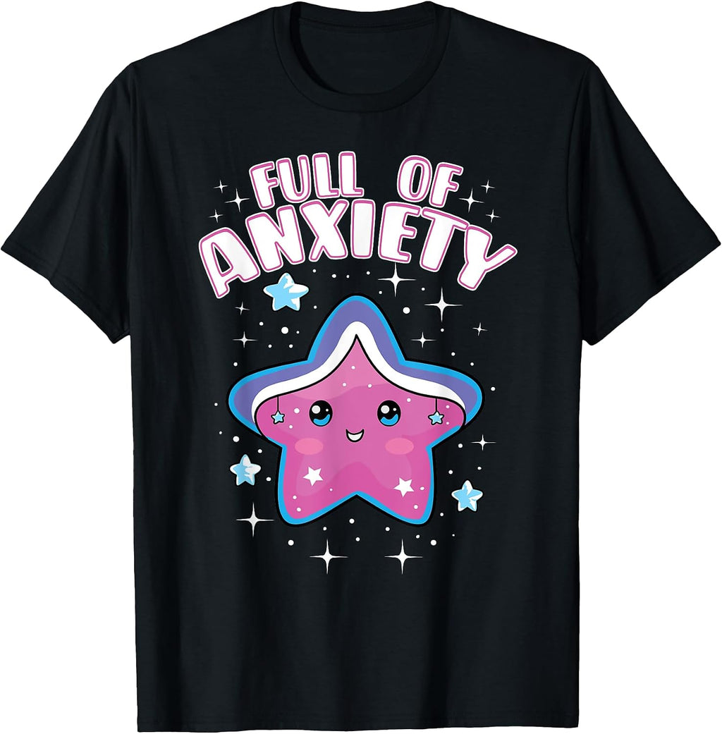 Funny Kawaii Anxietea Anime Lover K-POP Merch - Adult & Kids T-Shirts, Sweatshirts & Hoodies apparel design preview 1