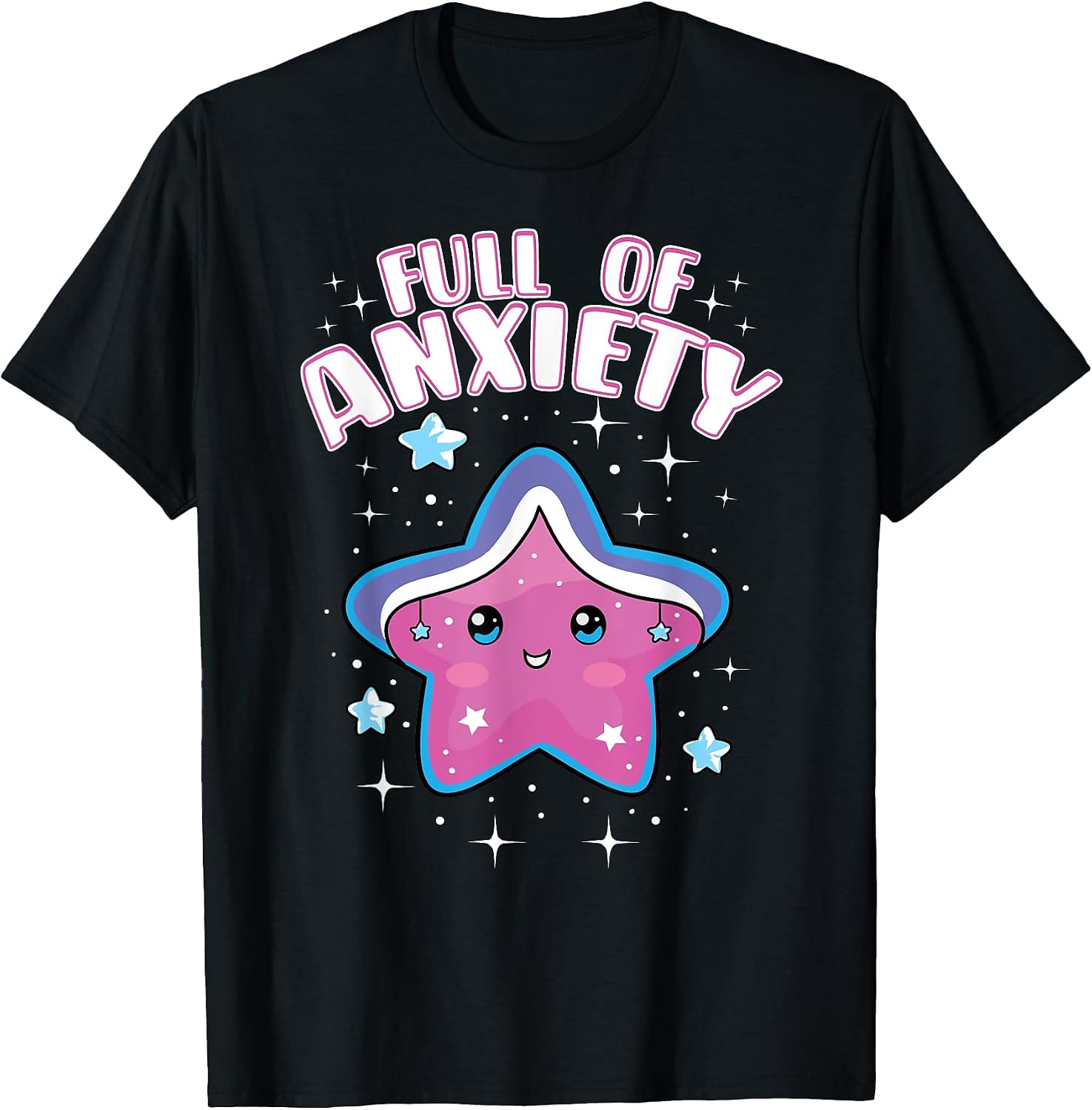 Funny Kawaii Anxietea Anime Lover K-POP Merch - Adult & Kids T-Shirts, Sweatshirts & Hoodies apparel design preview 1