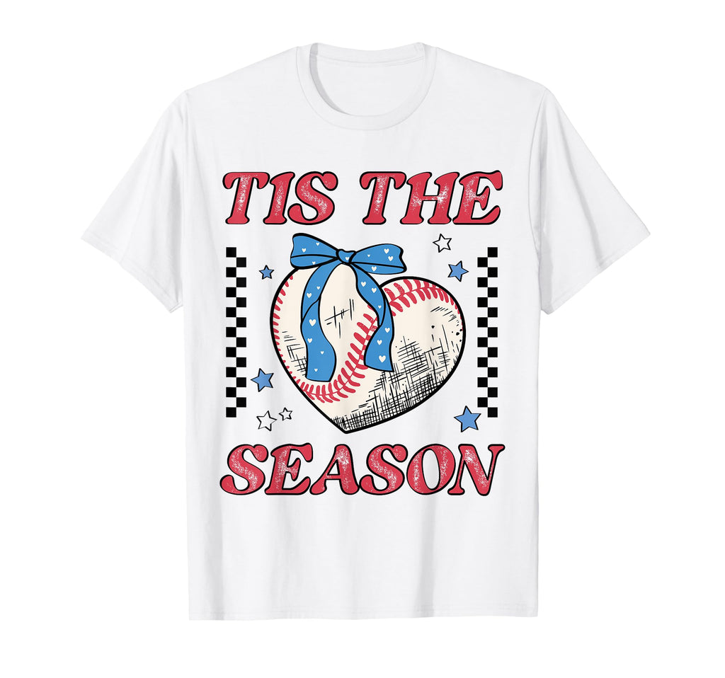 Tis Season Coquette American Baseball Fan T-Shirt - Unique Graphic Unisex - T-Shirt, Sweatshirt, Hoodie