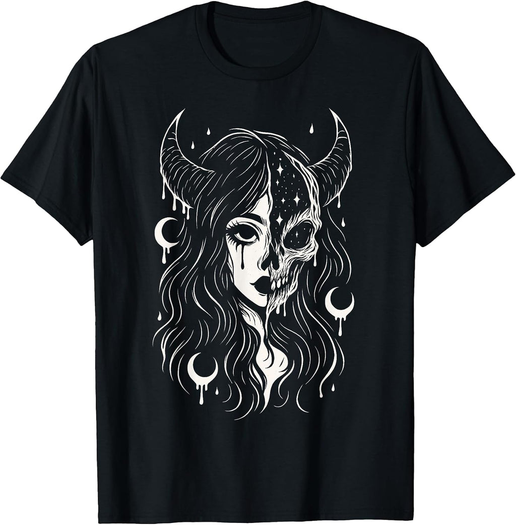 Horror Creepy Manga Anime Emo Harajuku Streetwear - Adult & Kids T-Shirts, Sweatshirts & Hoodies apparel design preview 1