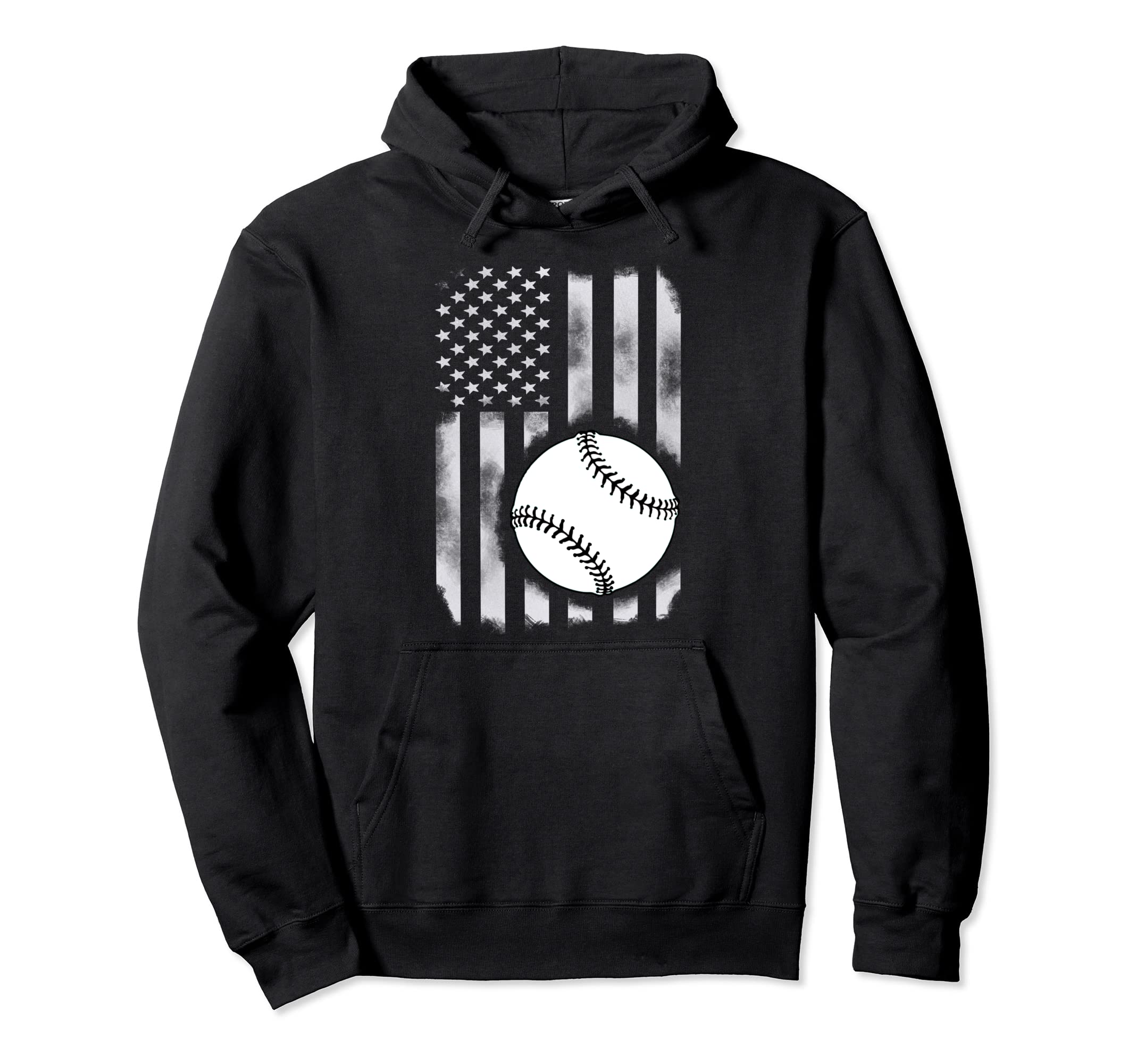 American Flag Baseball Usa 4Th July Dad Hoodie - Trendy Graphic for Adults - T-Shirt, Sweatshirt, Hoodie