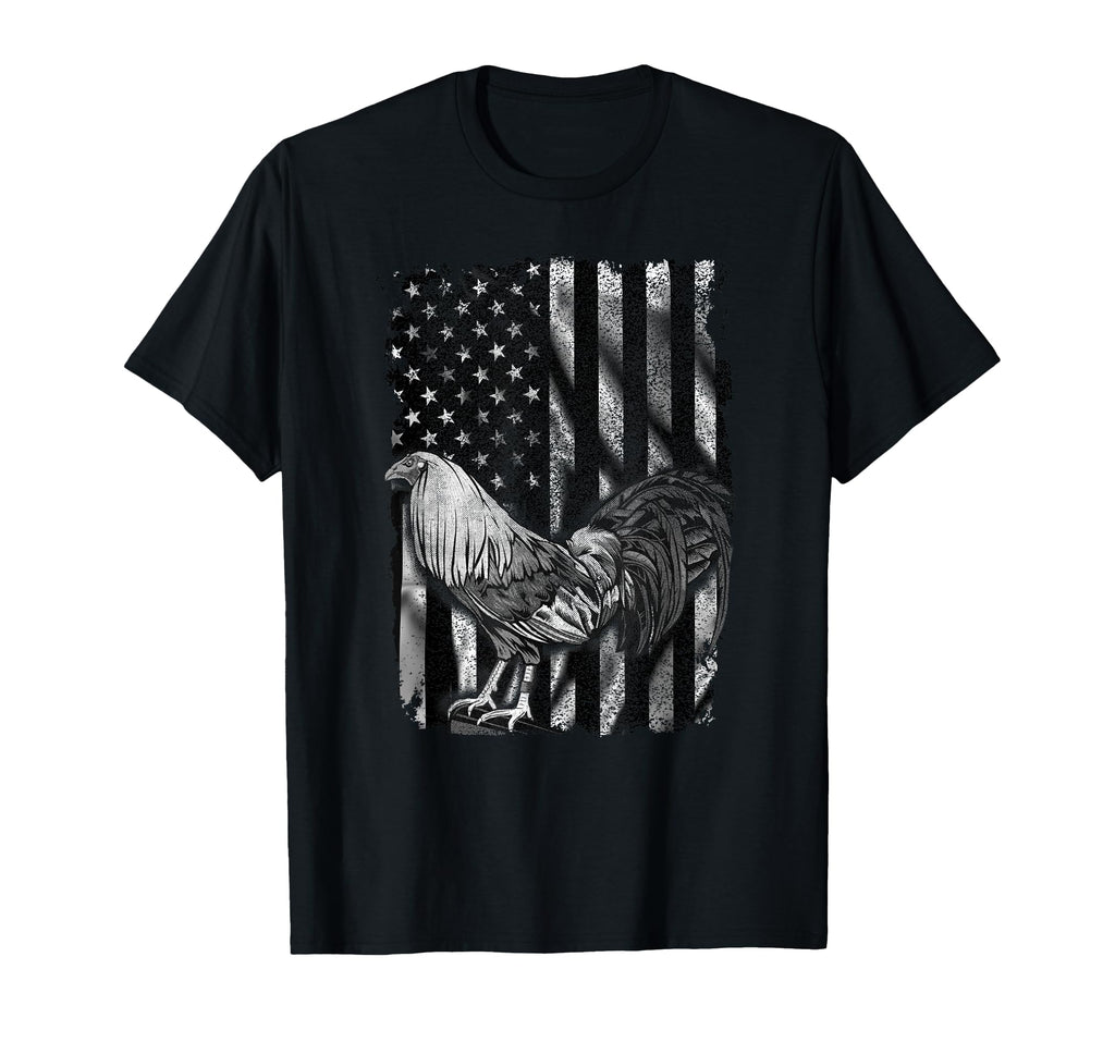 Us Flag Cock Fight Enthusiast Cock Fight T-Shirt - Trendy Graphic Men Women - T-Shirt, Sweatshirt, Hoodie