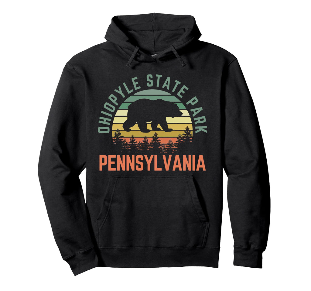 Ohiopyle State Park Pennsylvania Bear Hoodie - Aesthetic Graphic Unisex - T-Shirt, Sweatshirt, Hoodie
