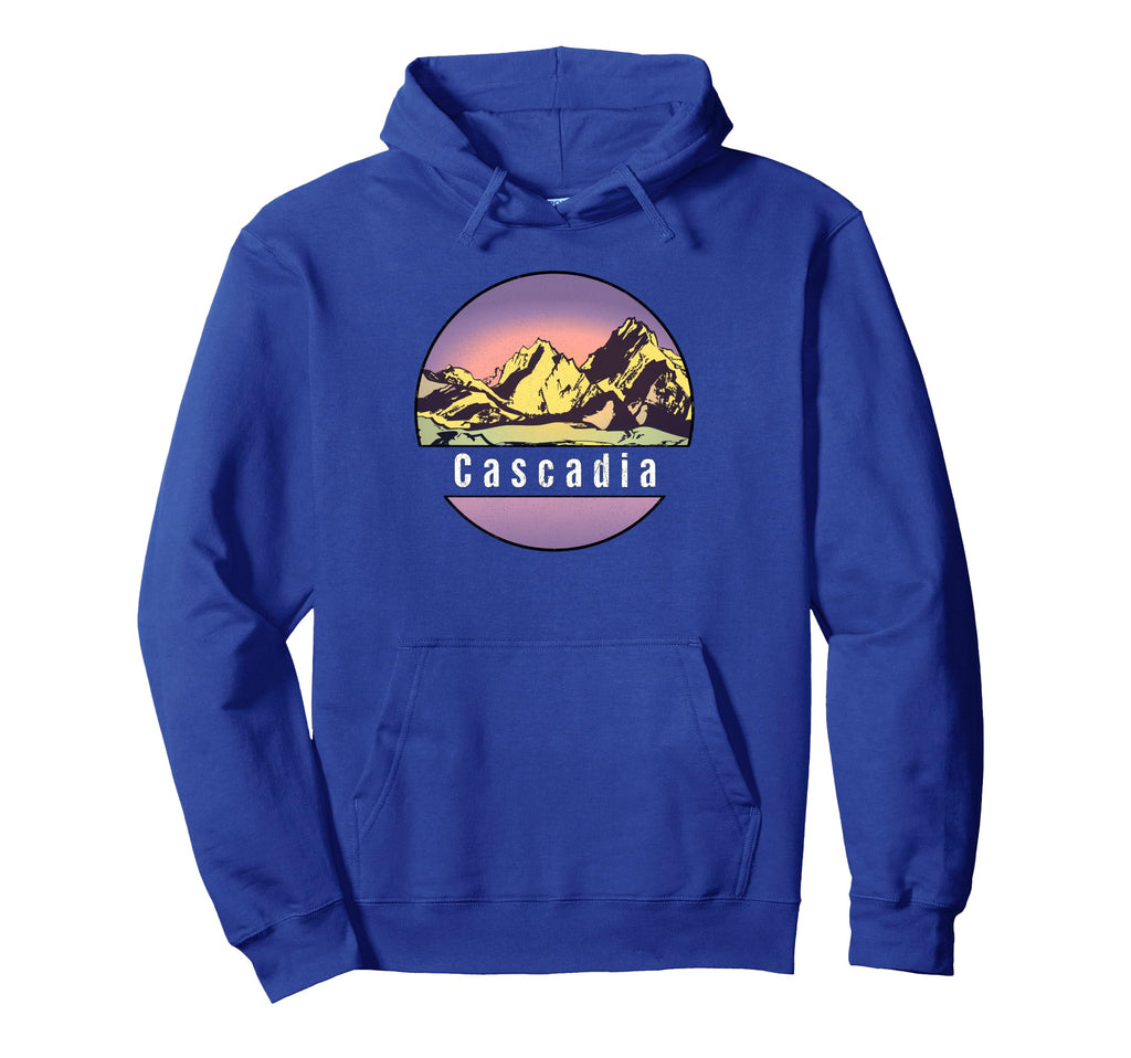 Cascadia Distressed Hoodie - Aesthetic Graphic for Adults - T-Shirt, Sweatshirt, Hoodie