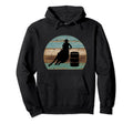 Barrel Racing Distressed Brown And Hoodie - Novelty Apparel Men Women - T-Shirt, Sweatshirt, Hoodie