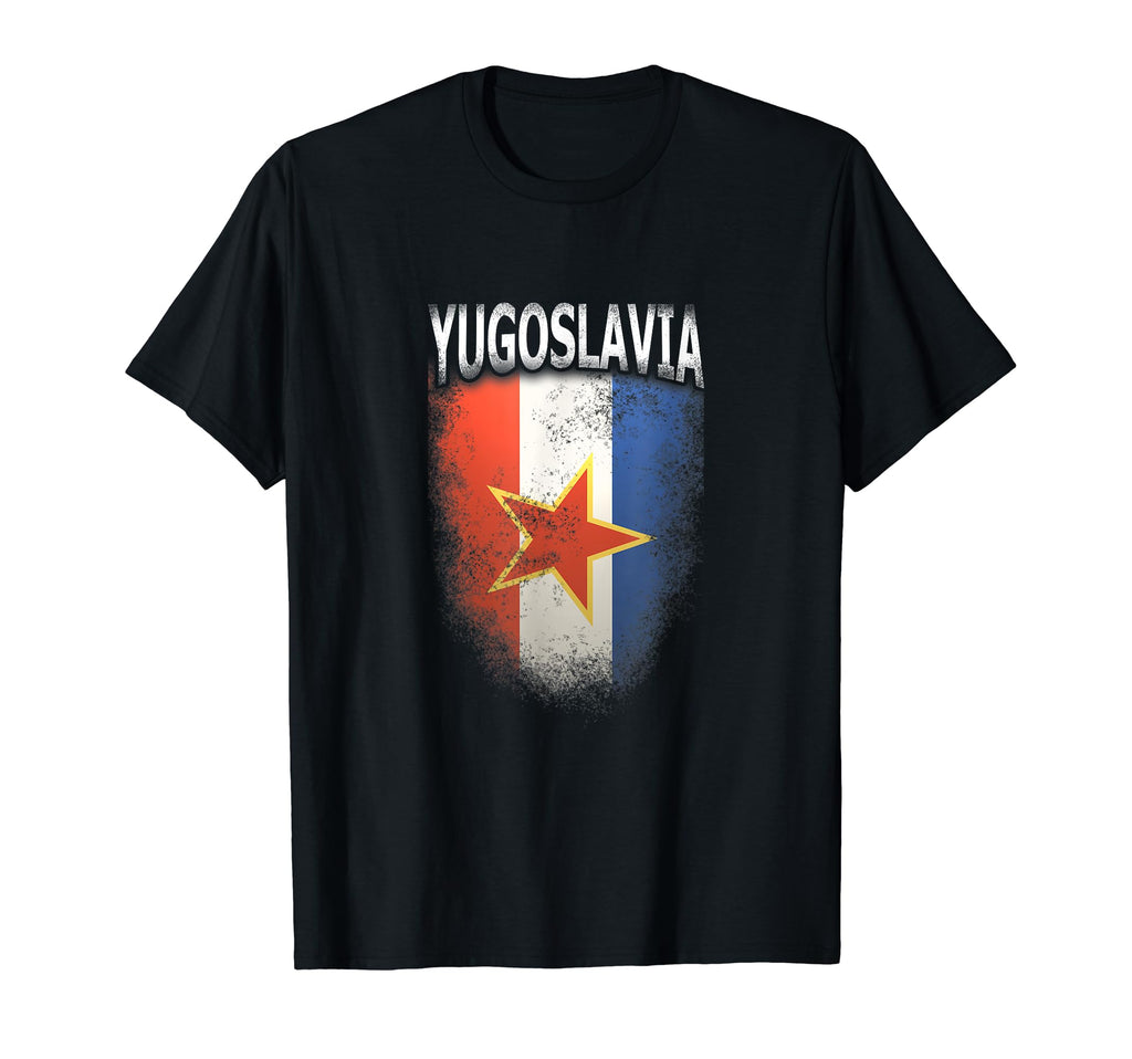 Distressed Yugoslav Flag Yugoslavia T-Shirt - Custom Art Print Unisex - T-Shirt, Sweatshirt, Hoodie
