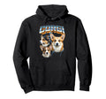 Corgi 80S Dog Lover Funny 90S Hoodie - Aesthetic Graphic Men Women - T-Shirt, Sweatshirt, Hoodie