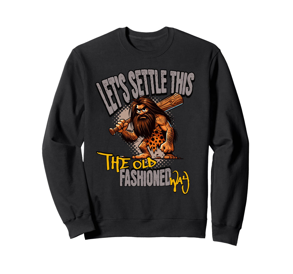 Funny Stoneage Caveman Neolithic Sweatshirt - Minimalist Print Unisex - T-Shirt, Sweatshirt, Hoodie