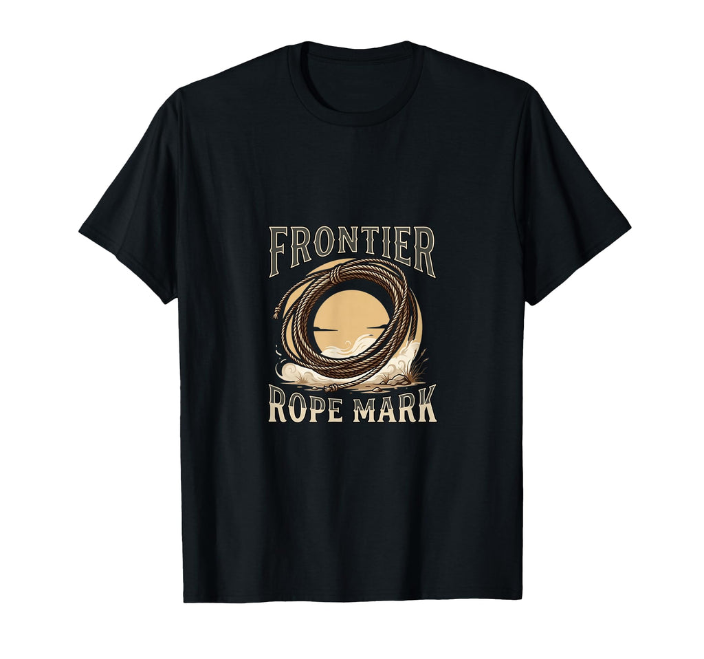 Frontier Rope Mark Western Cowboy T-Shirt - Aesthetic Graphic for Adults - T-Shirt, Sweatshirt, Hoodie