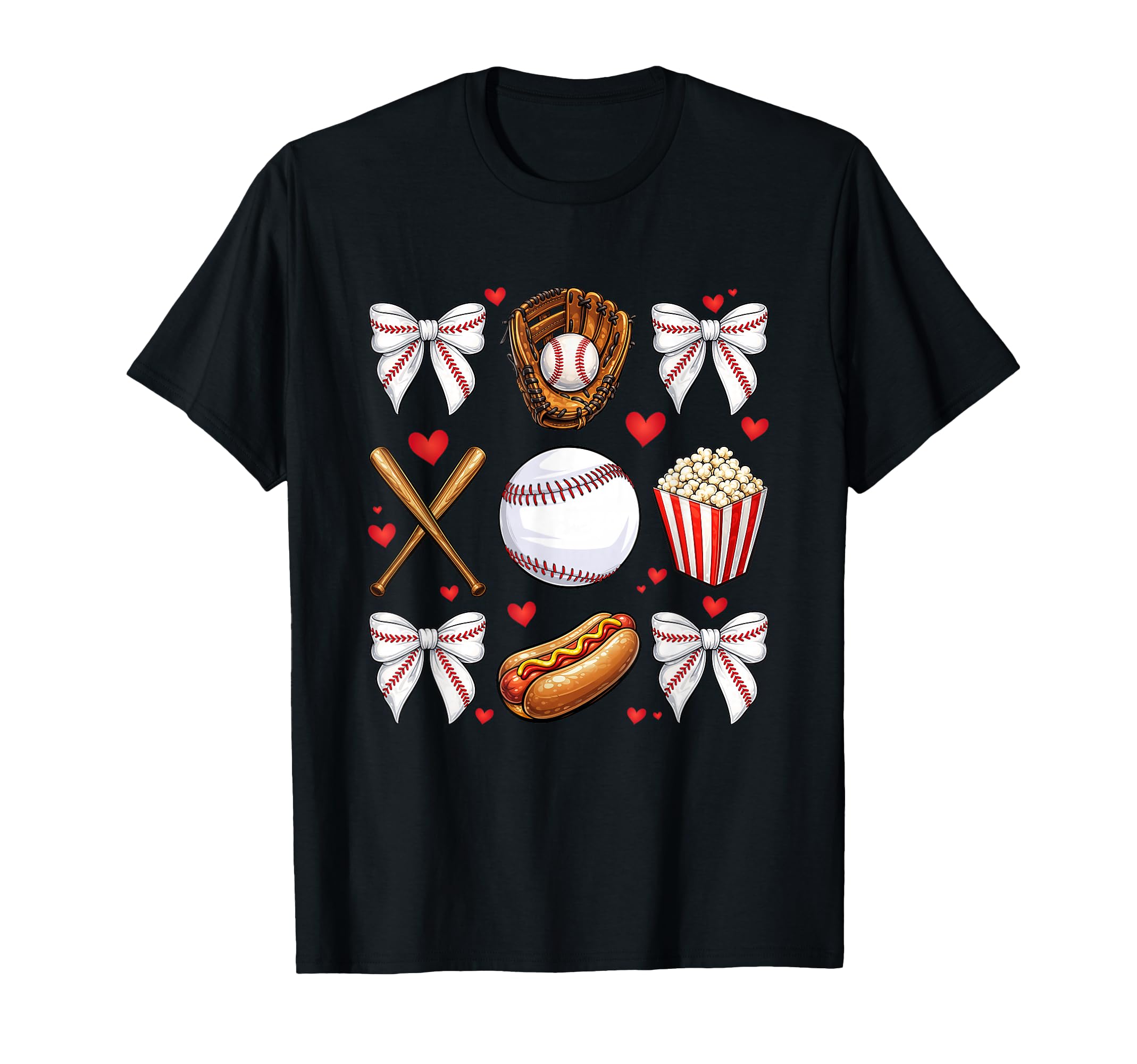 Baseball Mom Coquette Mothers Day T-Shirt - Novelty Apparel Unisex - T-Shirt, Sweatshirt, Hoodie