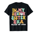 My Senior Sister Era Groovy Baseball T-Shirt - Minimalist Print Men Women - T-Shirt, Sweatshirt, Hoodie