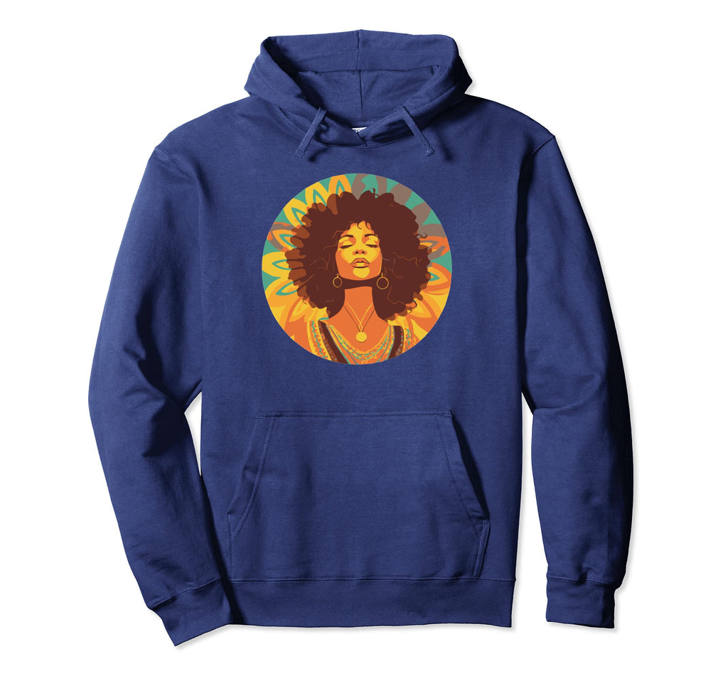 Groovy Mountain Mama Hippie 60S Hoodie - Fun Novelty Design Men Women - T-Shirt, Sweatshirt, Hoodie