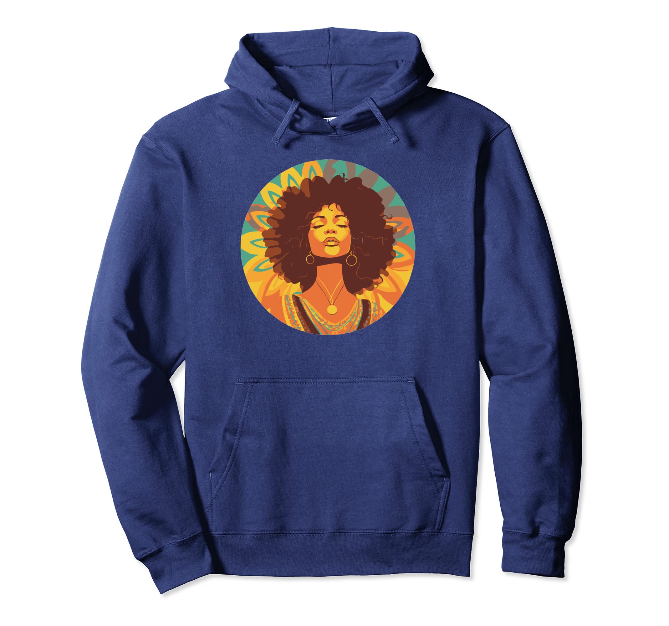 Groovy Mountain Mama Hippie 60S Hoodie - Fun Novelty Design Men Women - T-Shirt, Sweatshirt, Hoodie