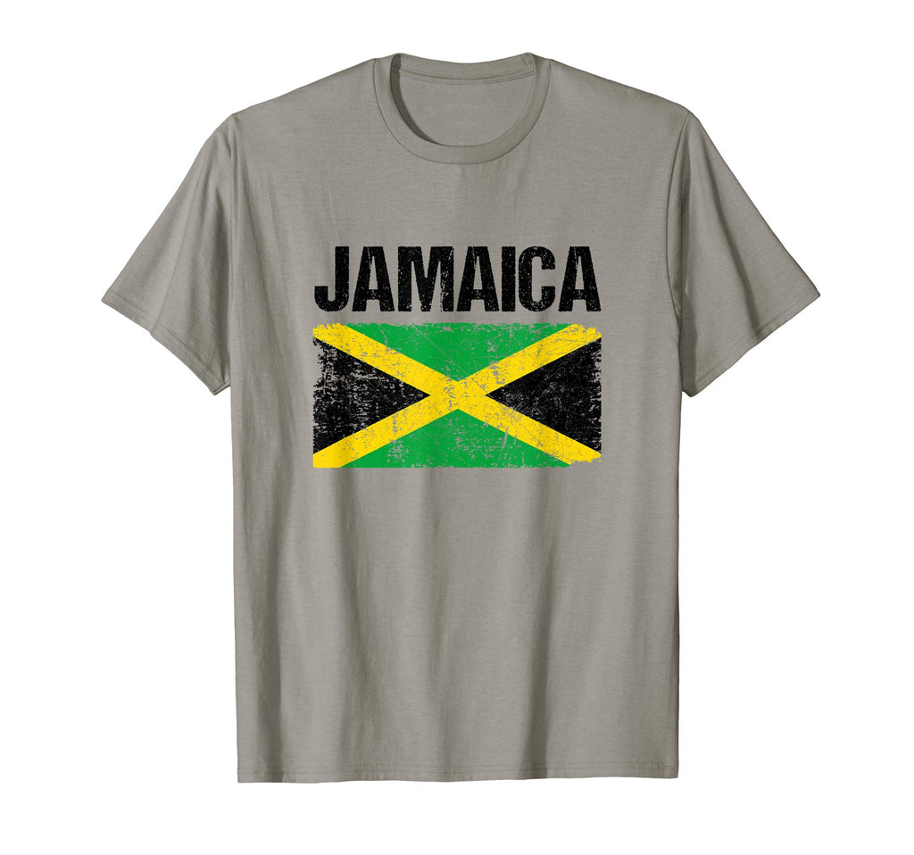 Distressed Jamaica Flag Jamaican T-Shirt - Aesthetic Graphic for Adults - T-Shirt, Sweatshirt, Hoodie